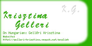 krisztina gelleri business card